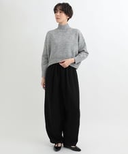 ZMLAB65160 al'aise modulation(アレーズモジュレーション) 【セットアップ対応】バレルレッグラインパンツ ブラック