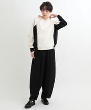 ZMLAB65160 al'aise modulation(アレーズモジュレーション) 【セットアップ対応】バレルレッグラインパンツ ブラック