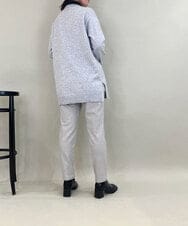 ZMLAE21130 al'aise modulation(アレーズモジュレーション) ウールライクツイルテーパードパンツ ライトグレー