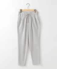 ZMLAE21130 al'aise modulation(アレーズモジュレーション) ウールライクツイルテーパードパンツ ライトグレー