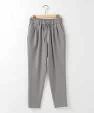 ZMLAE21130 al'aise modulation(アレーズモジュレーション) ウールライクツイルテーパードパンツ ダークグレー