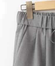 ZMLAE21130 al'aise modulation(アレーズモジュレーション) ウールライクツイルテーパードパンツ ダークグレー