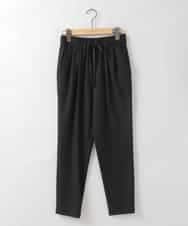 ZMLAE21130 al'aise modulation(アレーズモジュレーション) ウールライクツイルテーパードパンツ ブラック