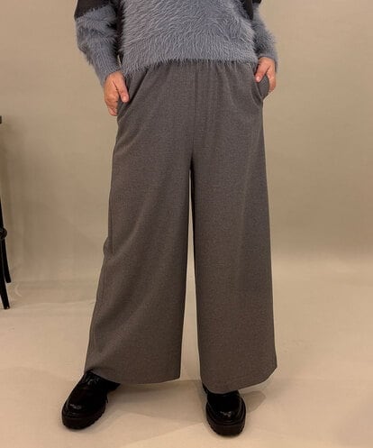 ZMLAE22140 al'aise modulation ウールライクツイルワイドパンツ