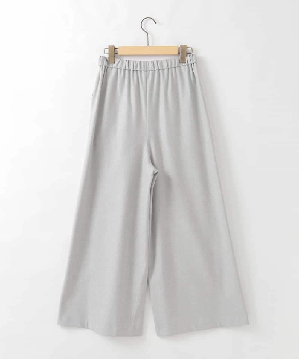 ZMLAE22140 al'aise modulation(アレーズモジュレーション) ウールライクツイルワイドパンツ ライトグレー