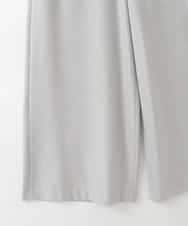 ZMLAE22140 al'aise modulation(アレーズモジュレーション) ウールライクツイルワイドパンツ ライトグレー