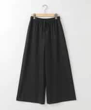 ZMLAE22140 al'aise modulation(アレーズモジュレーション) ウールライクツイルワイドパンツ ブラック