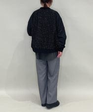 ZMLAE23090 al'aise modulation(アレーズモジュレーション) 【洗える】サイドポケットワイドストレートパンツ グレー