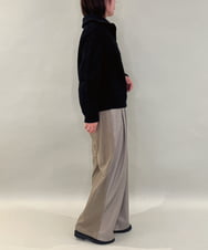 ZMLAE25150 al'aise modulation(アレーズモジュレーション) カットソージョイントワイドパンツ ベージュ