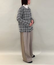 ZMLAE25150 al'aise modulation(アレーズモジュレーション) カットソージョイントワイドパンツ ベージュ