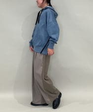 ZMLAE25150 al'aise modulation(アレーズモジュレーション) カットソージョイントワイドパンツ ベージュ