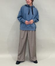 ZMLAE25150 al'aise modulation(アレーズモジュレーション) カットソージョイントワイドパンツ ベージュ