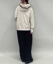 ZMLAE25150 al'aise modulation(アレーズモジュレーション) カットソージョイントワイドパンツ ダークグレー