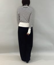 ZMLAE25150 al'aise modulation(アレーズモジュレーション) カットソージョイントワイドパンツ ダークグレー