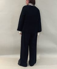 ZMLAE25150 al'aise modulation(アレーズモジュレーション) カットソージョイントワイドパンツ ダークグレー