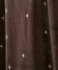 ZMLAE26110 al'aise modulation(アレーズモジュレーション) 刺繍デザインベロアパンツ ブラウン