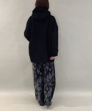 ZMLAE27110 al'aise modulation(アレーズモジュレーション) ニュアンス柄コーデュロイワイドパンツ ダークグレー