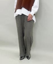 ZMLAE30120 al'aise modulation(アレーズモジュレーション) ドロストギャザーデザインワイドパンツ カーキ