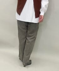 ZMLAE30120 al'aise modulation(アレーズモジュレーション) ドロストギャザーデザインワイドパンツ カーキ