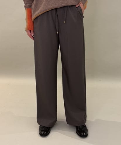 ZMLAE31120 al'aise modulation ウエストゴムイージーワイドパンツ