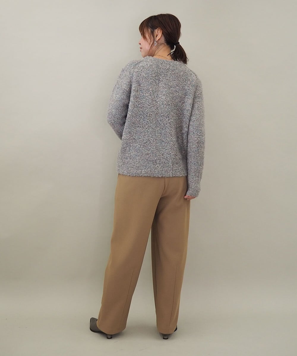 ZMLAE33140 al'aise modulation(アレーズモジュレーション) コクーンシルエットイージーパンツ ベージュ