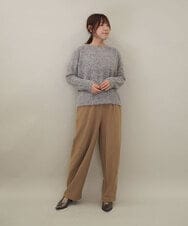 ZMLAE33140 al'aise modulation(アレーズモジュレーション) コクーンシルエットイージーパンツ ベージュ