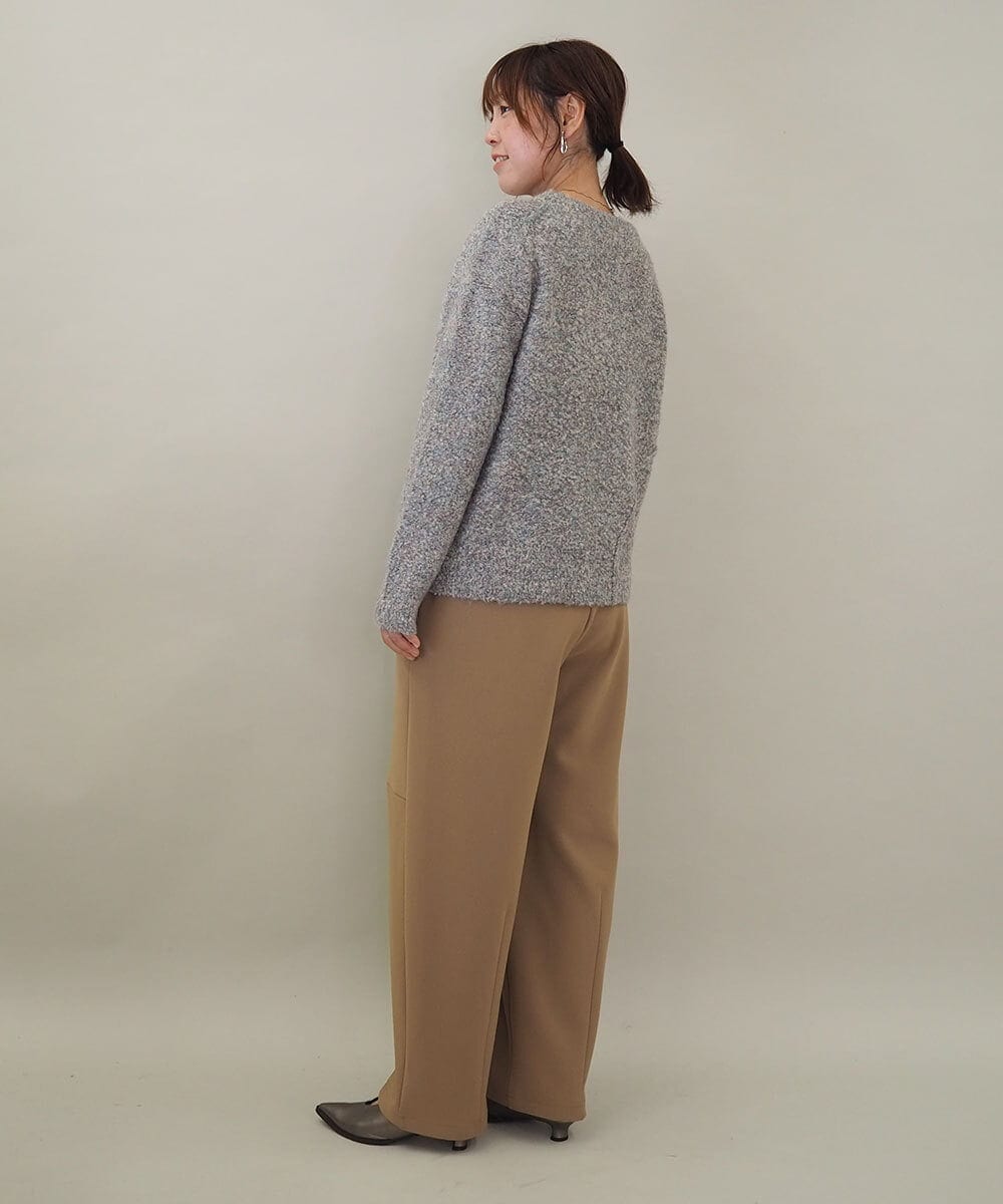 ZMLAE33140 al'aise modulation(アレーズモジュレーション) コクーンシルエットイージーパンツ ベージュ