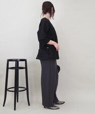 ZMLAE33140 al'aise modulation(アレーズモジュレーション) コクーンシルエットイージーパンツ ダークグレー