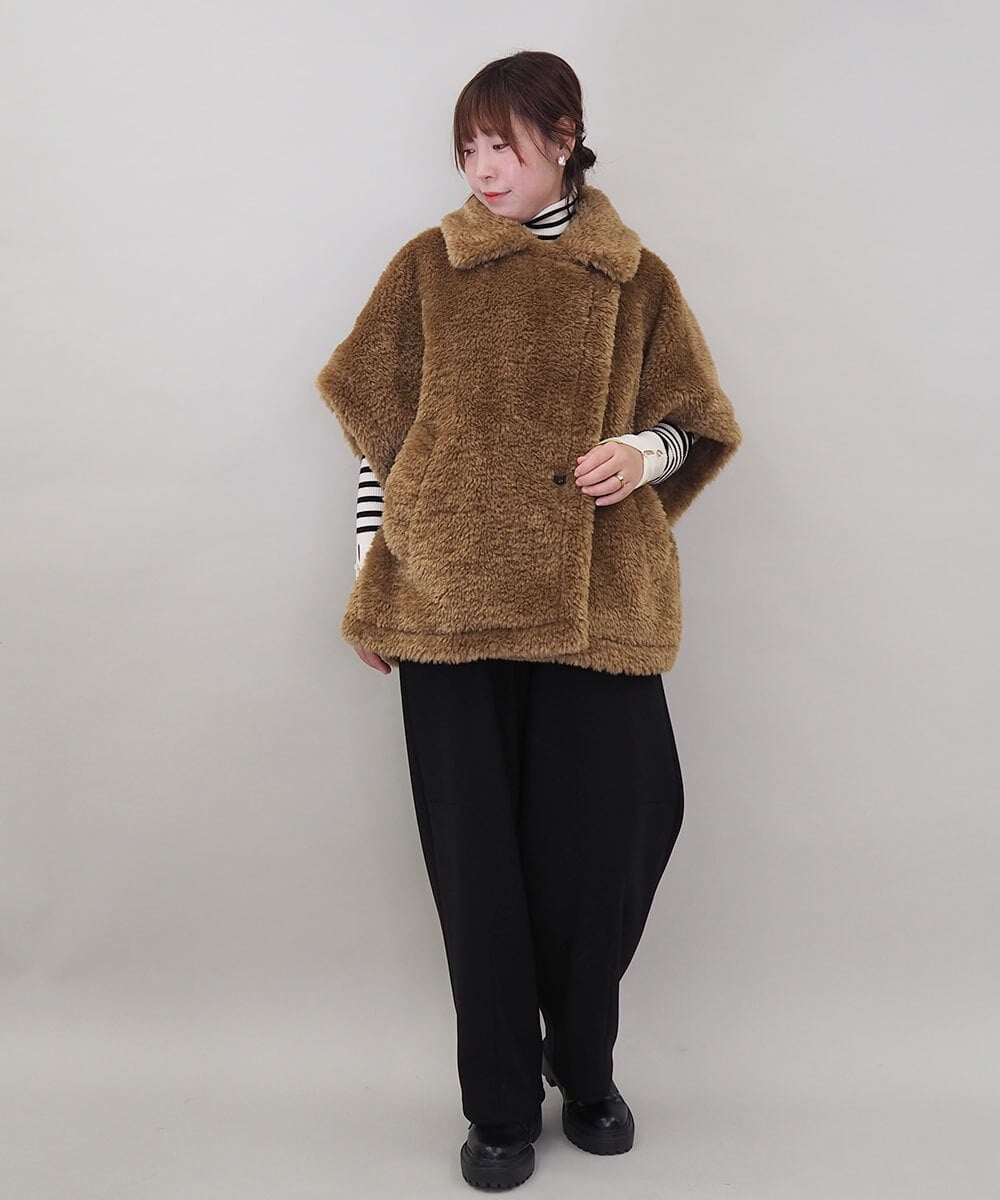 ZMLAE33140 al'aise modulation(アレーズモジュレーション) コクーンシルエットイージーパンツ ブラック