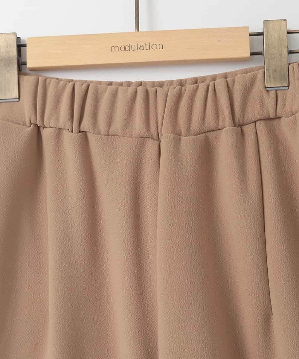 ZMLAE33140 al'aise modulation(アレーズモジュレーション) コクーンシルエットイージーパンツ ベージュ