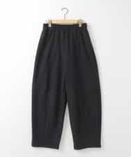ZMLAE33140 al'aise modulation(アレーズモジュレーション) コクーンシルエットイージーパンツ ブラック