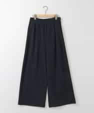 ZMLAE34150 al'aise modulation(アレーズモジュレーション) サイドラインワイドイージーパンツ ネイビー