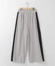 ZMLAE34150 al'aise modulation(アレーズモジュレーション) サイドラインワイドイージーパンツ ベージュ