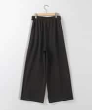 ZMLAE34150 al'aise modulation(アレーズモジュレーション) サイドラインワイドイージーパンツ ダークグレー