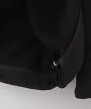 ZMLAE34150 al'aise modulation(アレーズモジュレーション) サイドラインワイドイージーパンツ ダークグレー