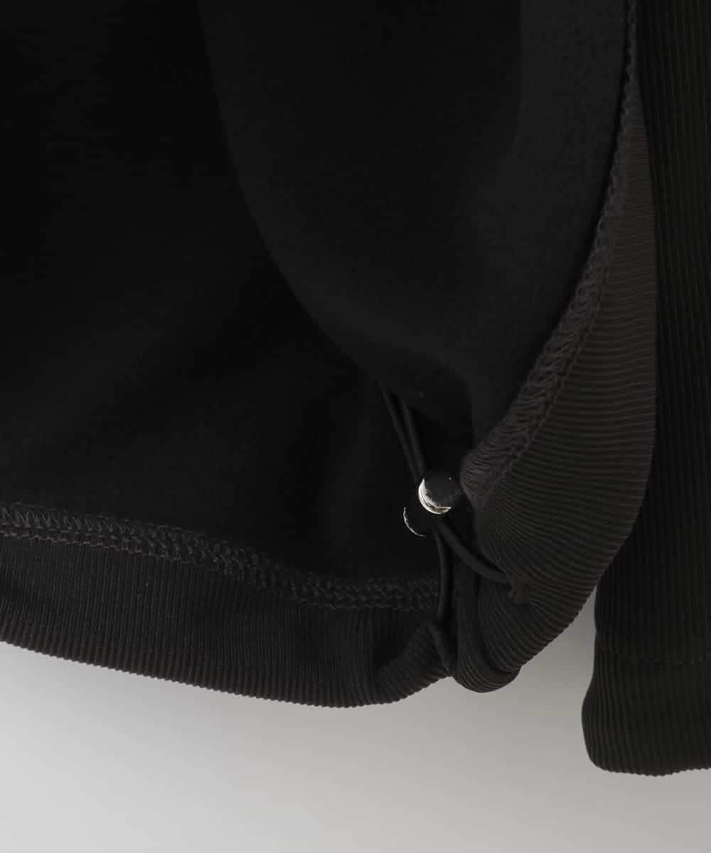 ZMLAE34150 al'aise modulation(アレーズモジュレーション) サイドラインワイドイージーパンツ ダークグレー