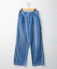 ZMLAE36190 al'aise modulation(アレーズモジュレーション) デニムカラーワークデザインパンツ ライトブルー