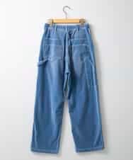 ZMLAE36190 al'aise modulation(アレーズモジュレーション) デニムカラーワークデザインパンツ ライトブルー