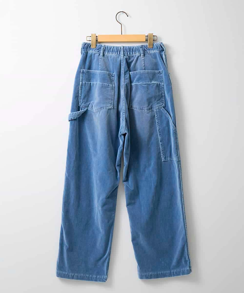 ZMLAE36190 al'aise modulation(アレーズモジュレーション) デニムカラーワークデザインパンツ ライトブルー