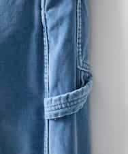 ZMLAE36190 al'aise modulation(アレーズモジュレーション) デニムカラーワークデザインパンツ ライトブルー