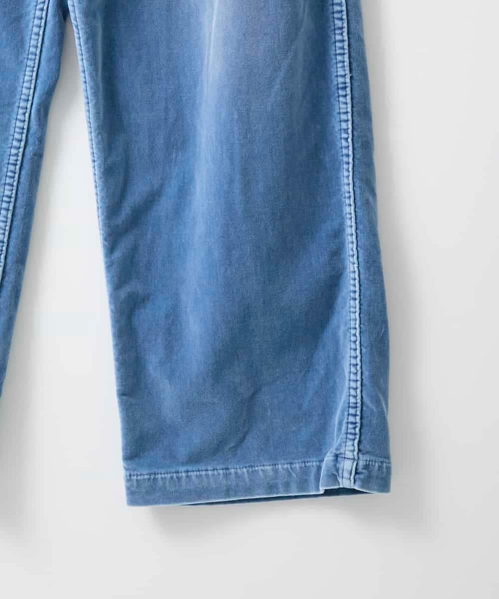 ZMLAE36190 al'aise modulation(アレーズモジュレーション) デニムカラーワークデザインパンツ ライトブルー