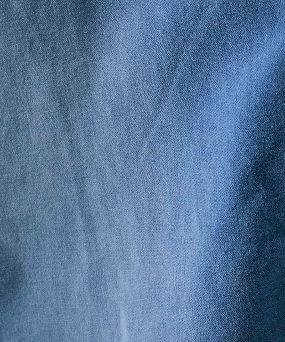 ZMLAE36190 al'aise modulation(アレーズモジュレーション) デニムカラーワークデザインパンツ ライトブルー