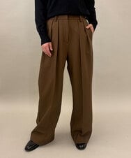 ZMLAE37150 al'aise modulation(アレーズモジュレーション) ツータックウエストデザインパンツ ベージュ