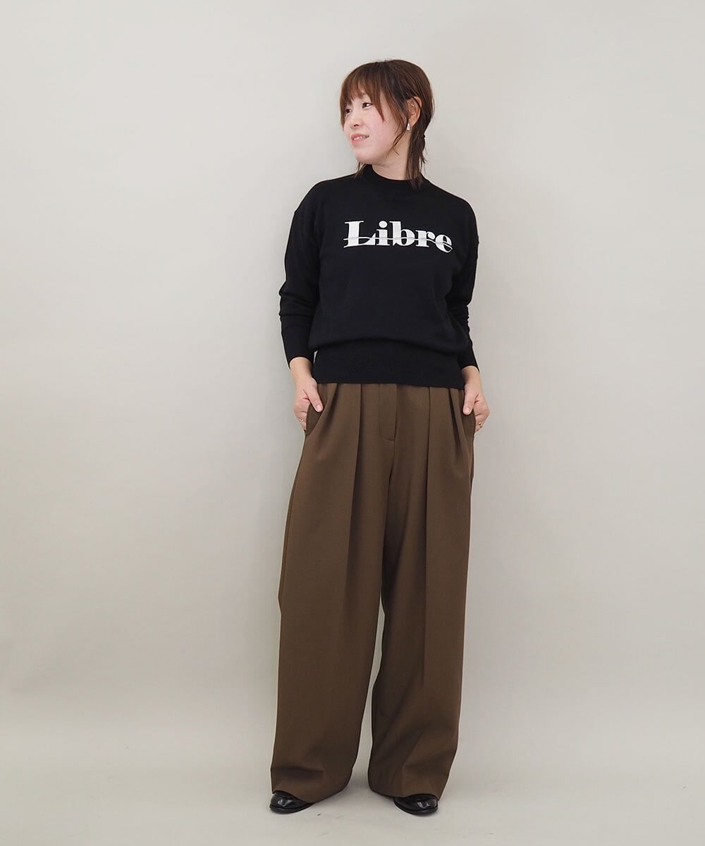 ZMLAE37150 al'aise modulation(アレーズモジュレーション) ツータックウエストデザインパンツ ブラウン