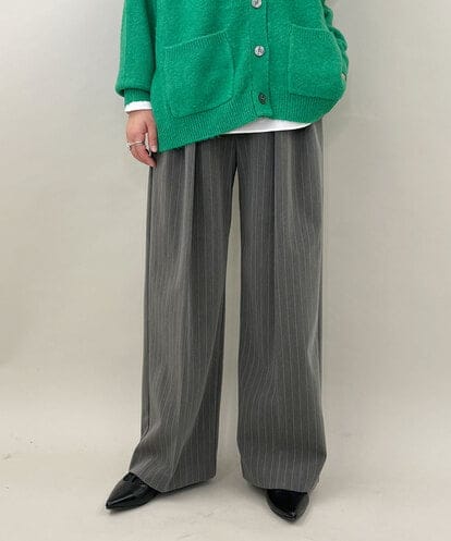 ZMLAE37150 al'aise modulation ツータックウエストデザインパンツ