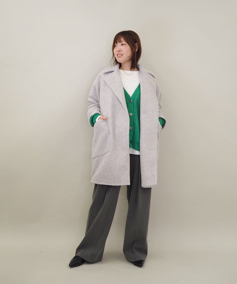 ZMLAE37150 al'aise modulation(アレーズモジュレーション) ツータックウエストデザインパンツ グレー