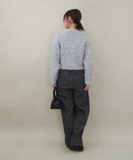 ZMLAE37150 al'aise modulation(アレーズモジュレーション) ツータックウエストデザインパンツ ダークグレー