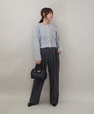 ZMLAE37150 al'aise modulation(アレーズモジュレーション) ツータックウエストデザインパンツ ダークグレー