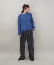 ZMLAE37150 al'aise modulation(アレーズモジュレーション) ツータックウエストデザインパンツ ダークグレー