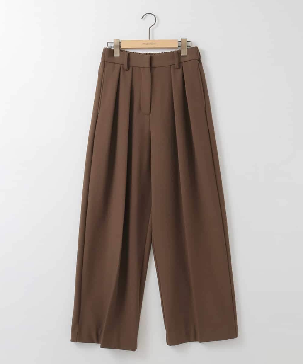 ZMLAE37150 al'aise modulation(アレーズモジュレーション) ツータックウエストデザインパンツ ベージュ